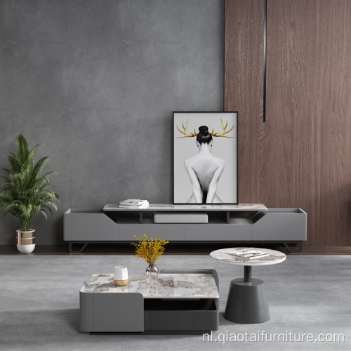 Moderne houten salontafels met houten topplaat